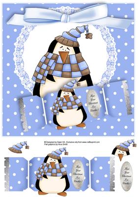 Hope Your Christmas is a Cracker - Penguin Boy