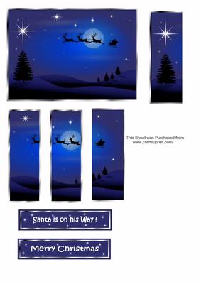 Santa is on His Way Panel