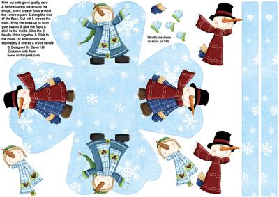 Christmas Treats Basket - Snow Time