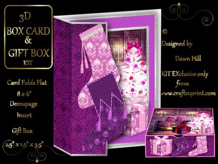 3D Over the Edge Box Card + Gift Box- the Hopes of St. Nick
