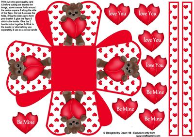 Treat Basket - Love Hearts