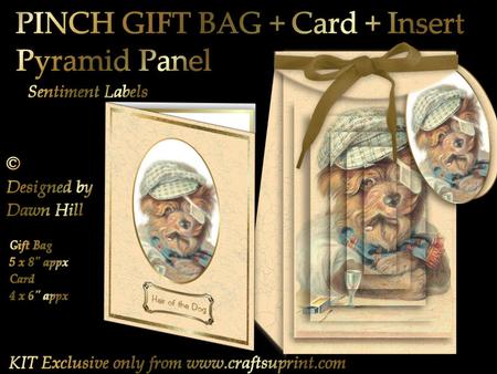 Pinch Gift Bag + Card - It's a Dog's Life