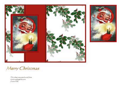 Jolly Santa - Quick Card Topper