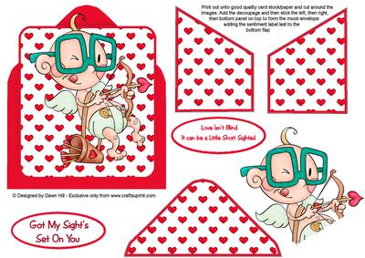 Mock Envelope Topper - Love Isn't Blind