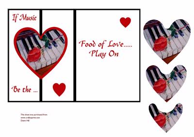 Food of Love - Heart Shape Fold Back