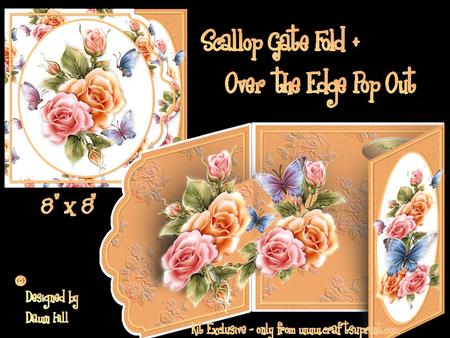 Scallop Gate Fold Pop Out - Golden Delicious