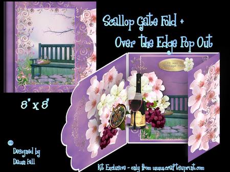 Scallop Gate Fold Pop Out - Stop
