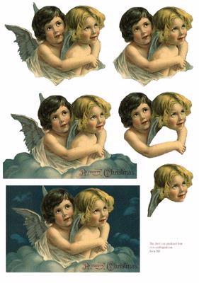 Friends Are Angels Among Us Decoupage