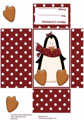 Priscilla Penguin - Gift or Money Envelope