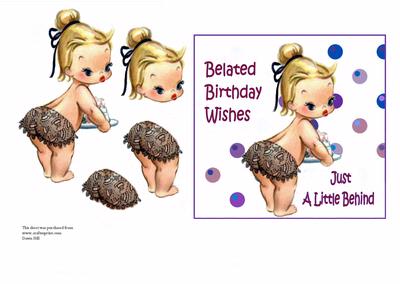 Little Behind - Belated Birthday