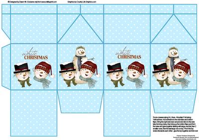 Milk Carton Gift Box - Let It Snow