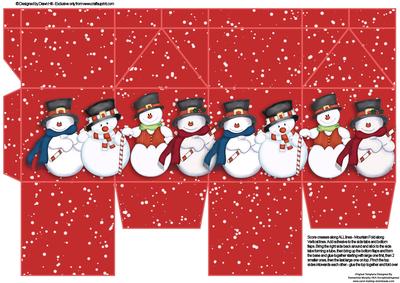 Milk Carton Gift Box - Snowtime