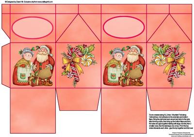 Milk Carton Gift Box - Mr & Mrs Christmas
