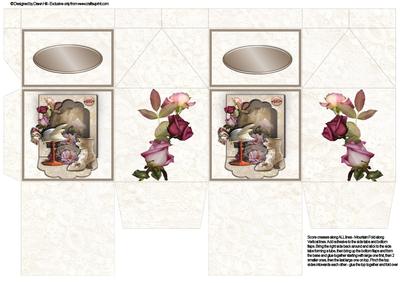 Milk Carton Gift Boxes - Roses & Lace