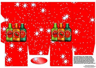 Milk Carton Gift Boxes - Christmas Cheer