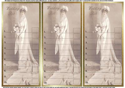 What a to Do - Vintage Wedding List