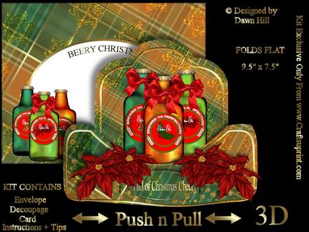 3D Push Pull - Have a Merry Christmas