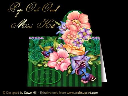 Pop Out Oval Mini Kit - Mixed Flowers