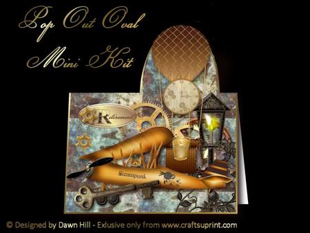 Pop Out Oval Mini Kit - a Time Gone By