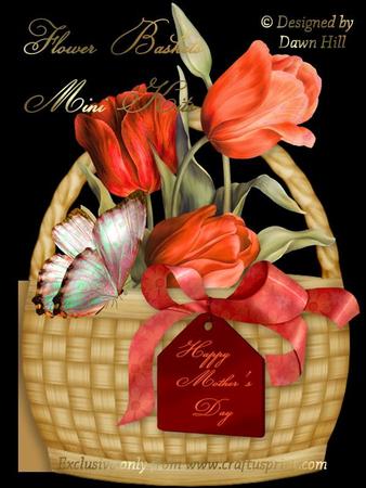 Flower Basket Mini Kit - Tulips