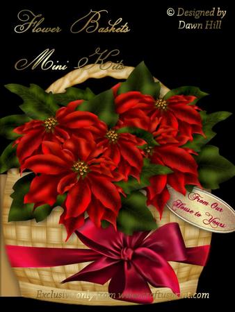 Flower Basket Mini Kit - Christmas Basket
