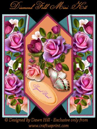 Diamond Fold Mini Kit - Pink Profusion