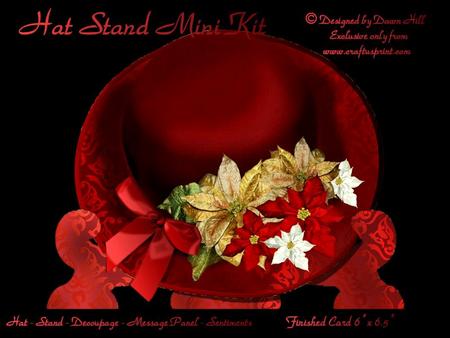 Hat Stand Mini Kit - Christmas Hat