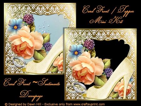 Wedding Card Mini Kit - Golden Wedding Anniversary