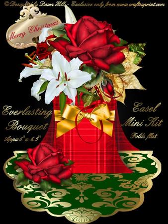 Everlasting Bouquet Easel - Christmas