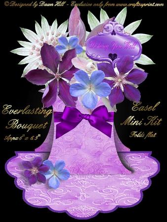 Everlasting Bouquet Easel - Clematis