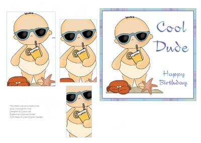Cool Dude - Card Front + Pyramid