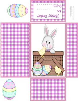 Happy Easter Bunny Gift/money Wallet