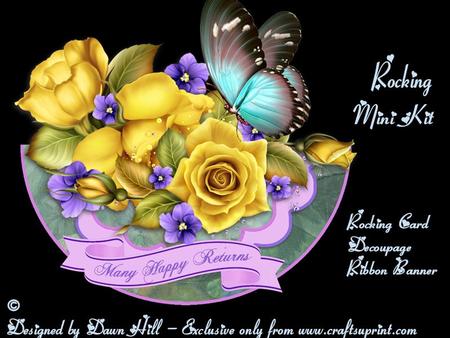 Rocking Mini Kit - Roses & Violets