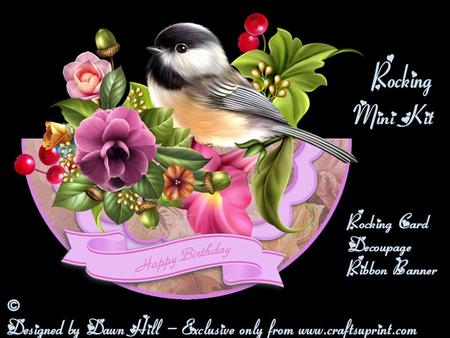 Rocking Mini Kit - Camellia's & Song Bird
