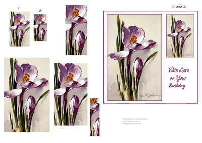 Crocus Spring Flower - Double Pyramid