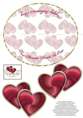 Two Hearts Beat as One - Wobble Card