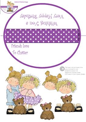 Friends Love to Chatter - Wobble Card