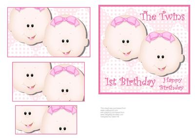 Twins 1st Birthday