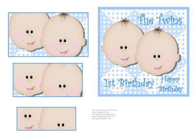 Twin Boys - 1st Birthday