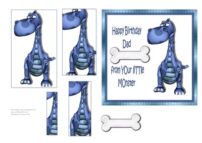 From Your Little Monster - Dad Birthday