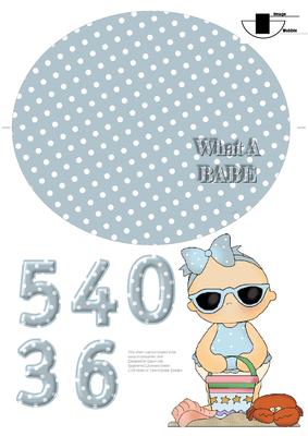 What a Babe - Age Wobble Card