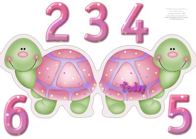 Sweet Tortoise - Shaped Age Card