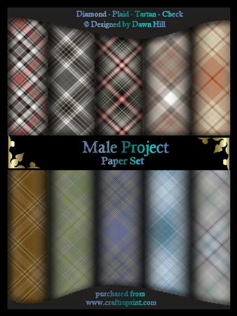 Male Project - Paper Set - Diamond Check Tartan
