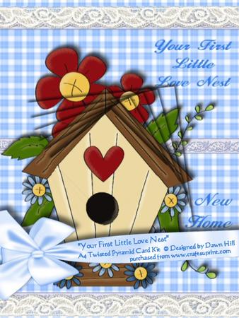 Love Nest - A4 Twisted Pyramid Card Kit
