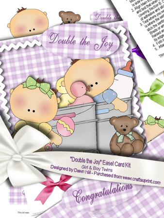 Double the Joy - Easel Card Kit Mixed Twins