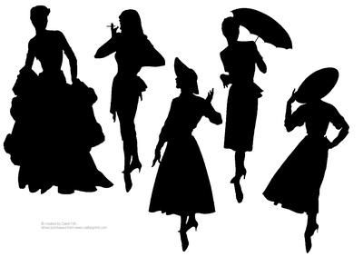 Fashion Silhouettes Vintage