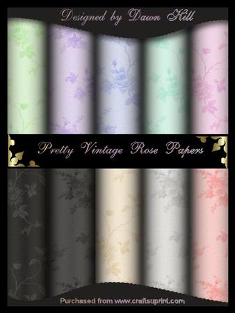 Vintage Rose Paper Set