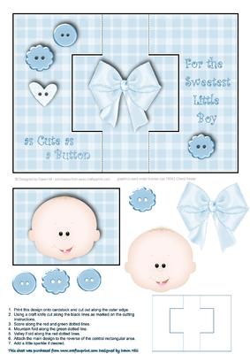 Cute as a Button - Baby Boy