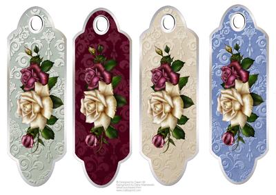 Pretty Floral Bookmarks