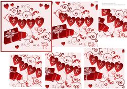 Love is a Gift - Twisted Pyramid Topper